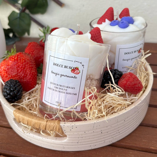 Bougie fruits rouges